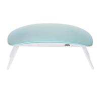 Generic Nail Lamp 6W Portable Fast Curing UV LED Nail Light for Home and Travel Use Compact and Foldable (Colorful Blue)