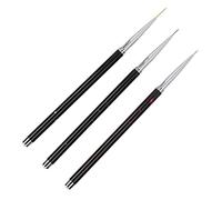Generic Nail Painting Drawing Design Brush Set Ergonomic Nail Brush - 3pcs Art Liner Brushes for Beautiful Works - Exquisite Gifts for Friends and Family Members