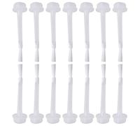 Generic Nail Polish Brushes for Creating Art Designs 50pcs White Plastic Sturdy Nailbrushes for DIY Nail Art and Professional Salon Use and Manicure Supplies