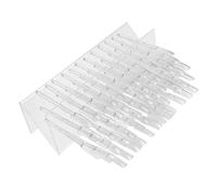 Generic Nail Polish Display Rack Compact Z Shaped Slot Organizer for Nail Salons Home Use Durable Gel Polish Holder with Color Card Display for Easy Shade Selection