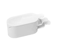 Generic Nail Powders Recycling Box Nail Glitter Dipping Container Reusable Accessories Nail Powders Container for Nail Art Home Salon, White