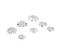 Generic Nail Trimmer Set 7pcs Stainless Steel Durable Precision Smile Line Cutter for Professional and DIY Nail Art (A-G style silver)