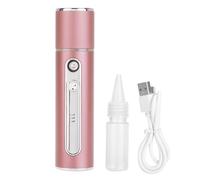 Generic Nanoscale Atomization Sprayer Handy Nano Mist, Brighten Skin Tone with Oil Water Balance for Summer (Rose Aluminum Alloy + 2000 Power Bank)