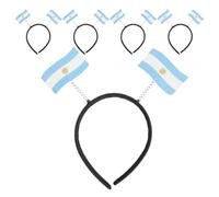 Generic National Flag Headband Felt Pp Hair Clasp 5pcs Sports Fan Foldable Lightweight Comfortable to Wear for School Sports Match Fans
