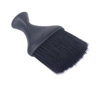 Generic Neck Duster Cleaning Brush Black Soft Nylon Hairbrush for Barber with Elastic Bristles for Hair Cutting Convenient Clean for Salon Use ABS Material