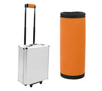 Generic Neoprene Soft Luggage Handle Cover Durable Suitcase Handle Wrap for Travel Bags Multi-Color 15x11cm 1Pc (Fluorescent Orange)