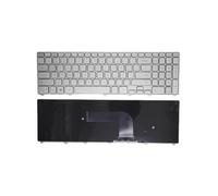 Generic New Replacement Silver US Laptop Non-Backlight Non-Backlit Keyboard with Frame for Dell Inspiron P36F 17 7000 7746 7737 P24 Laptop Notebook Keyboard