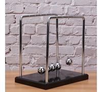 Generic Newton's Cradle Balance Balls Physics Toy for Kids, Home & Office Decor, Educational Science Tool, Durable Metal & ABS Material