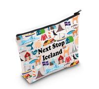 Generic Next Stop Iceland Cosmetic Bag - Multicolour - Waterproof - Polyester - Women-Adult - Travel