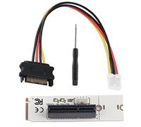 Generic NGFF M.2 to PCI-E 4X Female Adapter Card with Power Cable for Optimizing Mining Performance in Desktops and Laptops (#1)