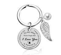 Generic Niece Keychain Inspirational Gift: 'Never Forget That I Love You Forever' - Silver Angel Keychain for Niece from Aunt
