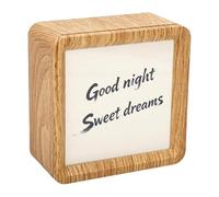 Generic Night Light White Noise Machine, Speaker with Ambient Lighting and Gentle Melodies, for Sleep Relaxation and Work (Wood Grain +5 Lampshade Papers)