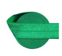 Generic Nine Looms Satin Elastic Band for Sewing 3 Yard 1 25mm Fern Green Roll Spool Shiny Stretchy Ribbon for Hair Tie Headband Dress DIY Sewing Trim (3Y Fern Green)