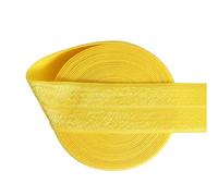 Generic Nine Looms Shiny Fold Over Elastic Band 1 Inch 25mm 3 Yards Foe Spandex Ribbon for Hair Tie Headband Dress DIY Sewing TrimDaffodil Knit Elastic Bands for Pants Waist Sewing (3Y Daffodil)