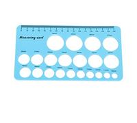 Generic Nipple Measurement Ruler Soft Silicone Breast Flange Measuring Tool for Pain-Free Breast Pump Selection and Body Changes Observation During Pregnancy (Blue)