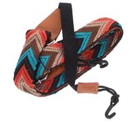 Generic No Drill Adjustable Ukulele Strap Double J Hook, Braided Cotton Woven Shoulder Strap for Soprano, Concert, and Tenor Ukuleles