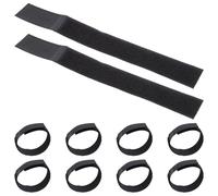 Generic Non Slip Dog Bootie Straps Adjustable Waterproof Paw Protector Bands 10Pcs for Active Outdoor Dogs Black