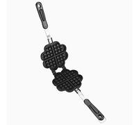 Generic Non-Stick Heart Shape Waffle Maker, Durable Aluminum Mold for Romantic Breakfasts, Perfect for Home Use