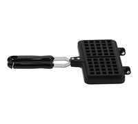 Generic Non-Stick Waffle Maker Pan with Double-Sided Design for Easy Baking At Home - Durable Aluminum, Black, 32cm