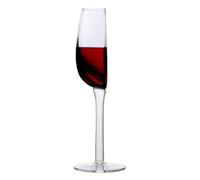 Generic Novelty Half Wine Glass, Transparent, 140ml, Reusable, Double Sided, 22.5cm x 7cm
