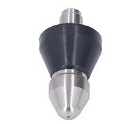 Generic Nozzle Efficient Stainless Steel 5000PSI High Pressure Washer for Heavy Duty Cleaning, Hot/Cold Water - 1pc (Middle Head Rear 6 Holes 1/4in NPT)