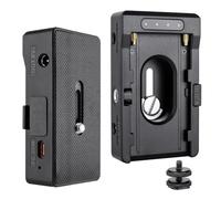 Generic NP-F Metal Adapter Plate with DC12V DC8V USB-C 30W PD Output Cold Shoe Adapter 1/4 Inch Screw Hole for NP-F550 F750 F970 Batteries for BMPCC 4K 6K DSLR ILDC Cameras