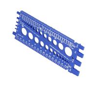Generic Nut Bolt Thread Gauge Checker for Precise Measurement of M3 to M22 and #4 to 3/4 Imperial Sizes Compact and Durable Tool for Workshop (Blue)