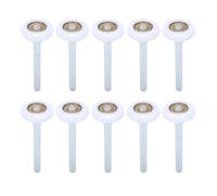 Generic Nylon Garage Door Rollers 10 Pcs White Heavy-Duty with Smooth Functionality for Home Garage 46mm X 120mm