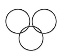 Generic O-Ring - Replacement 63597174C / 63597174P / WP252235 / AO-WH-STD-OR-2 Orings for 3M, AO Smith and Watts Filter Housings（3PCS)., Black