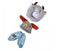 Generic OB11 Doll Outfit Clothing Set Costume Wardrobe Accessories Animal Theme Embroidered Faces Cloth Material Soft Textile Mix And Match Suitable for , Cute Cow