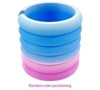 Generic Ocean Blue Diamond Roll Storage Ring Rainbow Spliced Color Canvas Storage Rack Plastic Enhanced Crafting Experience Accessory (M)