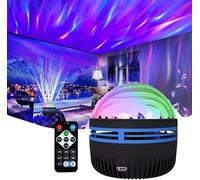 Generic Ocean Wave Projector, Starlight Projector with Remote Control, LED Starry Sky Projector, Rechargeable Projector Night Light for Bedroom (Blue)