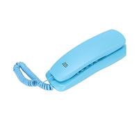 Generic Office Telephone On Hook Landline Phone with Pause Function Wall/Desktop Placement for Home Office, Hotel Wired Telephone for P/T Dialing (Blue)