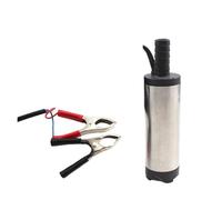 Generic Oil Diesel Fuel Pump DC 12V 24V Electric Submersible Pump Stainless Steel Mini Transfer Car Oil Kerosene Pump Suction 30L/min(38MSSNJ)