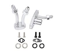 Generic Oil Feed Drain Flange Kit, Oil Feed Flange with Accessories Aluminum Alloy Turbo Return Drain Adapter for CT9 CT12 CT20 CT26 Turbocharger