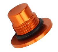 Generic Oil Filler Cap Screw Cover, Stylish, Easy to Install, Fade-resistant Aluminum Alloy Motorcycle Oil Filler Cap for 390 250 200 125 RC390 (Orange)