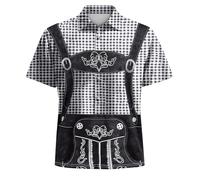 Generic Oktoberfest T-Shirt for Adult Men, Black, Size L, Short Sleeve, Traditional Bavarian Lederhosen Design, Perfect for Oktoberfest, Beer Themed Parties, Cosplay or Daily Wear