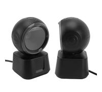 Generic Omnidirectional Barcode Scanner Simple Setup USB 1D 2D QR Automatic Image Sensing for Retail Shops, Bookstores