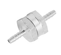 Generic One Way Check Valve Aluminum Alloy Universal for Fuel Gasoline Oil Petrol Water, Durable Valve for Marine Boats Motorcycle ATV (4mm)