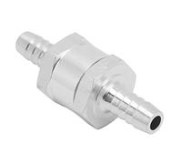 Generic One Way Check Valve Aluminum Alloy Universal for Fuel Gasoline Oil Petrol Water, Durable Valve for Marine Boats Motorcycle ATV (8mm)