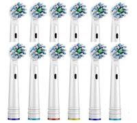 Generic Oral-B Compatible Toothbrush Replacement Heads, Medium bristles, 3 Packs of 4, 12-Piece