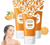 Generic Orange Enzymes Exfoliating Scrub Gel, 2024 Natural Orange Exfoliating Whitening Gel Scrub Face Body Brightening Skin, Deep Cleansing Moisturising Exfoliator For All Skin (3PCS)