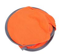 Generic Orange Helmet Shade Neck Sun Protection Cover with Reflective Strip for Safety Helmet