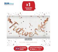 Generic Otw 148 Hen Party Banner - Future Mrs Rose Gold Stitched Garland - 2 Metre - Future Mrs