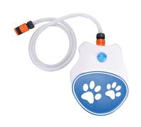 Generic Outdoor Activated Dog Water Fountain Convenient Hose Immediate Water Supply for Hydration Suitable for Dogs Pet Dispenser Blue Plastic 10.43x8.27x3.15in