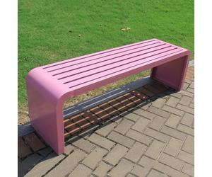 Generic Outdoor Benches Weatherproof, Metal Bench Potting Benches, Steel Frame, Park Bench Patio Garden Bench, 001, 47.2x15.8x17.8inch