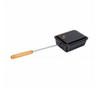 Generic Outdoor Campfire Popcorn Popper Durable Nonstick Popcorn Tray for Camping Enthusiasts Iron/9.84x7.48x3.35in