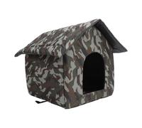 Generic Outdoor Cat Dog House, Oxford Fabric Easy to Install Versatile Resistant to the Open -air Cattle Meteorological House Outdoors for the Corridor (M)