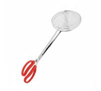 Generic Outdoor Fishing Net Stainless Steel Basket Mesh Grabber Lightweight Clamp Metal Riveted Tongs Serrated Section Portable Construction Suitable for Fishing Trips Outdoor Adventures, Small, 54cm