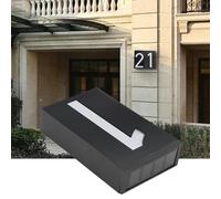 Generic Outdoor Solar Power LED Number Sign Light Polycrystalline Panel Water-resistant Door Number Light with Clear Numbers for Shop Gates, Corridor Gates Ni-MH AA 1.2V / 1200mAh Black